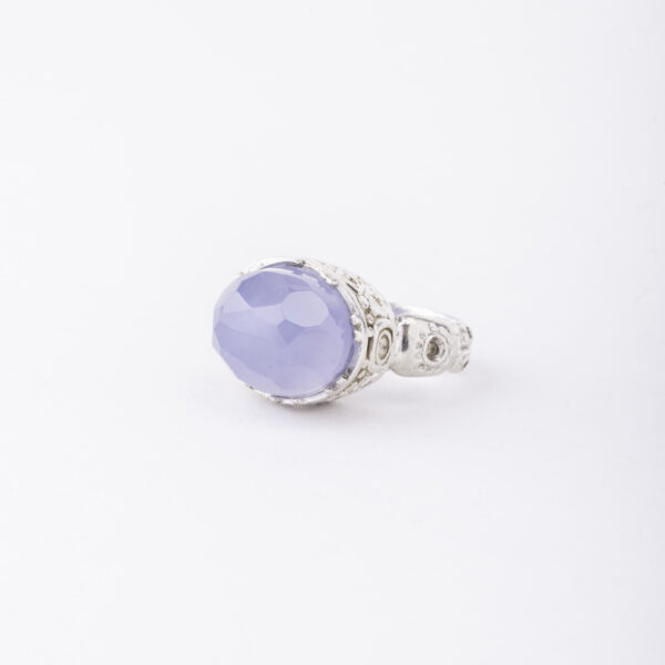 Bague Agate Samawi Bleu Ciel – Image 2