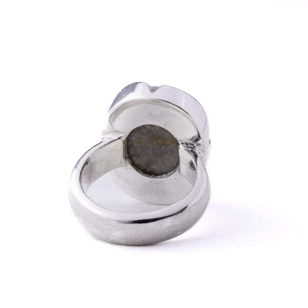 BAGUE AGATE YÉMÉNITE DAOUDI NOISETTE – Image 2