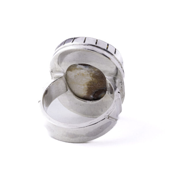BAGUE AGATE YÉMÉNITE DAOUDI L'ŒIL – Image 2