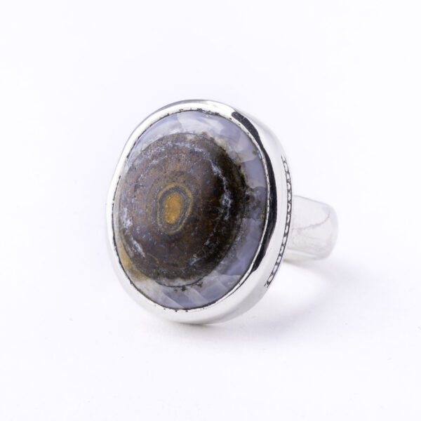 BAGUE AGATE YÉMÉNITE DAOUDI VOLCAN