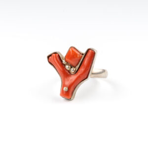 BAGUE COURAIL ROUGE NATUREL ARTISANALE