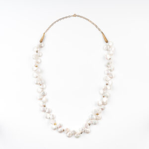 COLLIER NACRE NATUREL BLANCHE