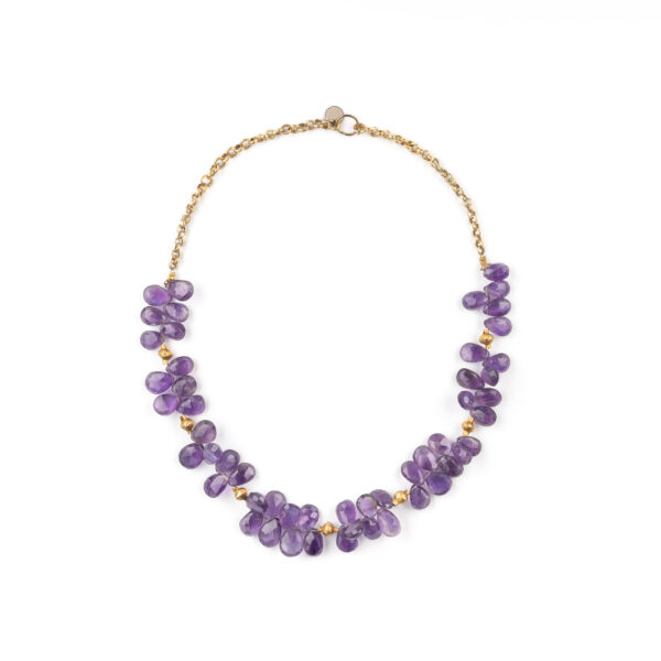 COLLIER AMéTHYSTE FEMME NATURELLE ARTISANALE