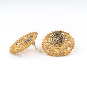 BOUCLE D'OREILLE EN ARGENT 925 FINEMENT GRAVEES A LA MAIN