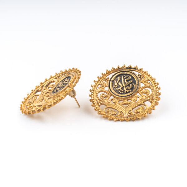 BOUCLE D'OREILLE EN ARGENT 925 FINEMENT GRAVEES A LA MAIN