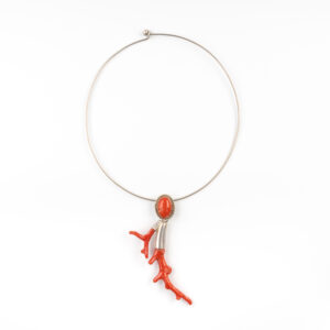 Collier BRANCHE NATURELLE EN CORAIL ROUGE