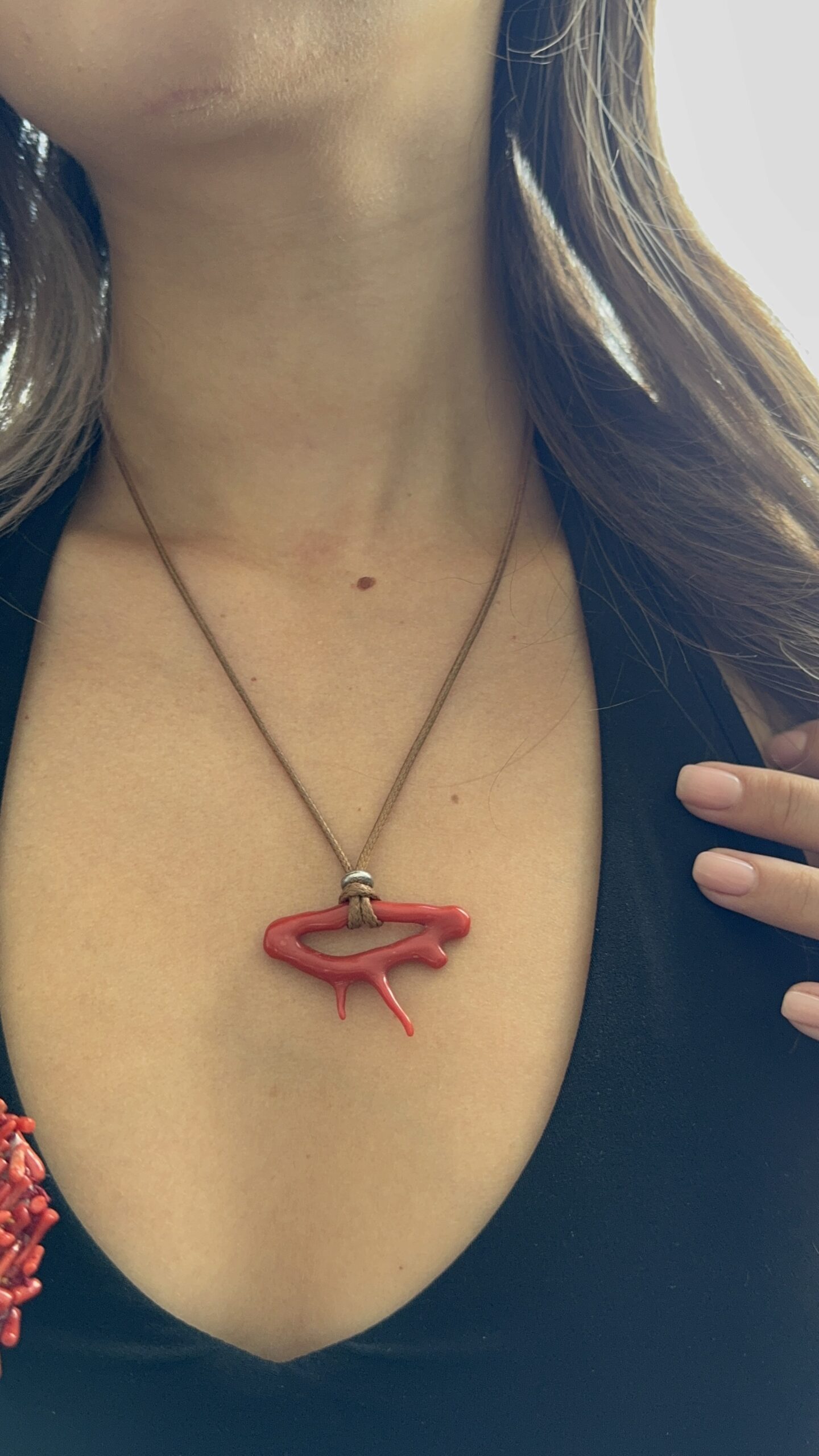 Collier en corail rouge