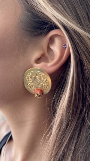 Boucles d’oreilles Lira en argent